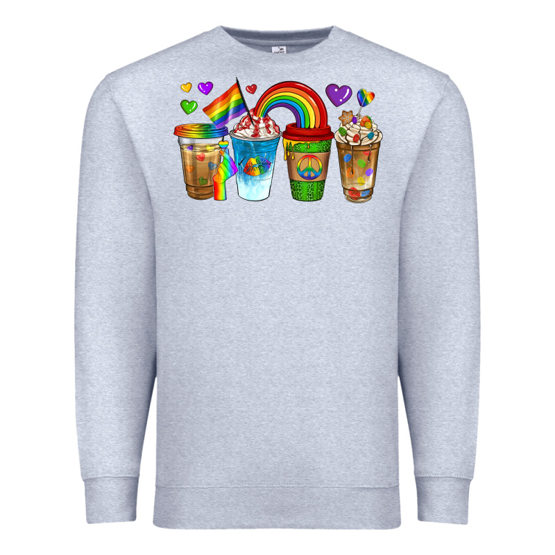 Lgbtq Coffee Drinks Premium Sweatshirt by texasbilliewilder | Teevron