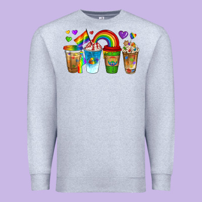 Premium Sweatshirt lgbtq coffee drinks