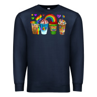 Navy lgbtq coffee drinks Premium Sweatshirt - texasbilliewilder
