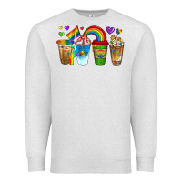 Oatmeal Heather lgbtq coffee drinks Premium Sweatshirt - texasbilliewilder