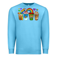 Ocean Blue lgbtq coffee drinks Premium Sweatshirt - texasbilliewilder