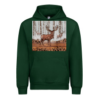 Forest Green reinder Urban Hoodie - JahusDesignShop