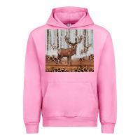 Fuchsia Pink reinder Urban Hoodie - JahusDesignShop