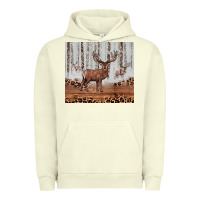 Pigment Pistachio reinder Urban Hoodie - JahusDesignShop