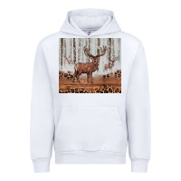 White reinder Urban Hoodie - JahusDesignShop