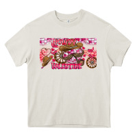 Cream Howdy Valentine Heavy Core Tee - CowhideDigitalArt
