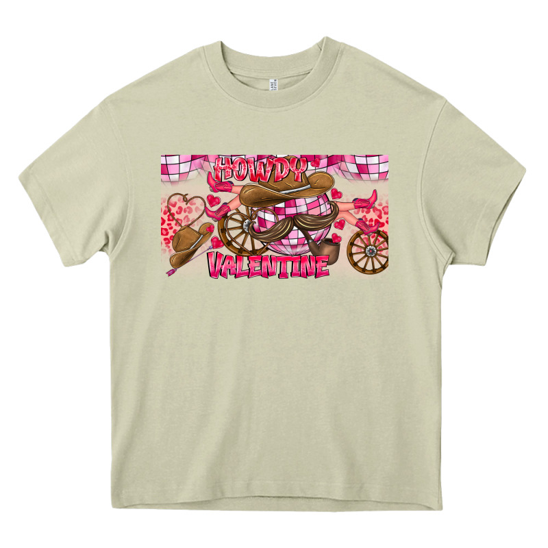 Howdy Valentine Heavy Core Tee by CowhideDigitalArt | Teevron