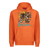 Carrot believe leopard cross sunflower butterfly Premium Hoodie - JahusDesignShop