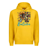 Lemon believe leopard cross sunflower butterfly Premium Hoodie - JahusDesignShop
