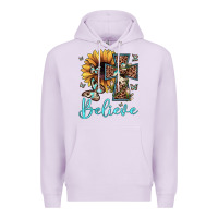 Lilac believe leopard cross sunflower butterfly Premium Hoodie - JahusDesignShop