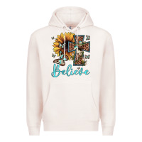 Believe Leopard Cross Sunflower Butterfly Premium Hoodie | Teevron