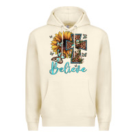 Sandshell believe leopard cross sunflower butterfly Premium Hoodie - JahusDesignShop