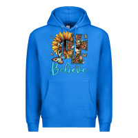 True Royal believe leopard cross sunflower butterfly Premium Hoodie - JahusDesignShop