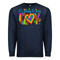 Navy its okay to say gay Premium Sweatshirt - texasbilliewilder