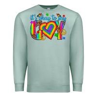 Seafoam its okay to say gay Premium Sweatshirt - texasbilliewilder