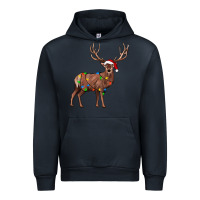 Navy reindeer Urban Hoodie - JahusDesignShop