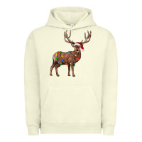 Pigment Pistachio reindeer Urban Hoodie - JahusDesignShop