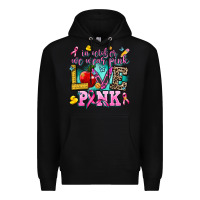 Black in october we wear pink love pink Premium Hoodie - AdoDesignShop