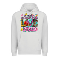 Dove Grey in october we wear pink love pink Premium Hoodie - AdoDesignShop