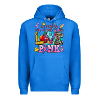 True Royal in october we wear pink love pink Premium Hoodie - AdoDesignShop