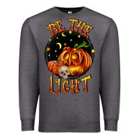 Charcoal Heather Be the light Premium Sweatshirt - RanaPortraitStore