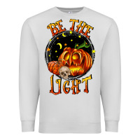 Dove Grey Be the light Premium Sweatshirt - RanaPortraitStore