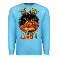 Ocean Blue Be the light Premium Sweatshirt - RanaPortraitStore