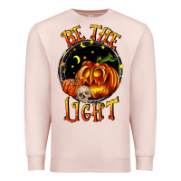 Pale Pink Be the light Premium Sweatshirt - RanaPortraitStore