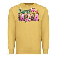 Antique Gold love mom Premium Sweatshirt - Zillion Design Studio