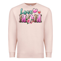 Pale Pink love mom Premium Sweatshirt - Zillion Design Studio