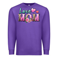 Purple love mom Premium Sweatshirt - Zillion Design Studio
