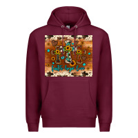 Burgundy faith hope love cross Premium Hoodie - JahusDesignShop