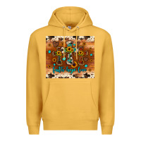 Mustard faith hope love cross Premium Hoodie - JahusDesignShop