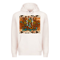 Pale Pink faith hope love cross Premium Hoodie - JahusDesignShop