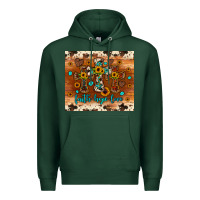 Sports Green faith hope love cross Premium Hoodie - JahusDesignShop