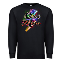 Black cool mom Premium Sweatshirt - Zillion Design Studio