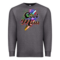 Charcoal Heather cool mom Premium Sweatshirt - Zillion Design Studio