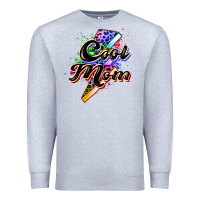 Heather Grey cool mom Premium Sweatshirt - Zillion Design Studio