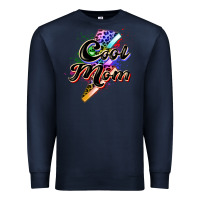 Navy cool mom Premium Sweatshirt - Zillion Design Studio