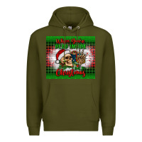 Army Green when you’re dead inside but it's christmas tumbler Premium Hoodie - BundleAndBundleShop