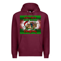 Burgundy when you’re dead inside but it's christmas tumbler Premium Hoodie - BundleAndBundleShop