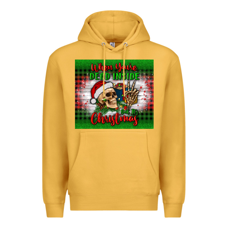 When You’re Dead Inside But It's Christmas Tumbler Premium Hoodie by BundleAndBundleShop | Teevron