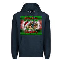 Navy when you’re dead inside but it's christmas tumbler Premium Hoodie - BundleAndBundleShop