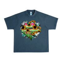 Midnight Navy Chiapas State Of Mexico Map Urban Heavy Tee - RanaPortraitStore
