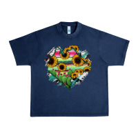 Navy Chiapas State Of Mexico Map Urban Heavy Tee - RanaPortraitStore