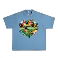 Pebble Blue Chiapas State Of Mexico Map Urban Heavy Tee - RanaPortraitStore