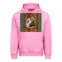 Fuchsia Pink jesus Urban Hoodie - JahusDesignShop