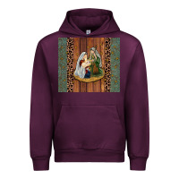 Mauve Wine jesus Urban Hoodie - JahusDesignShop