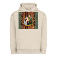 Pigment French Oak jesus Urban Hoodie - JahusDesignShop