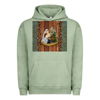Pigment Oil Green jesus Urban Hoodie - JahusDesignShop